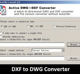 Software: DXF to DWG Converter