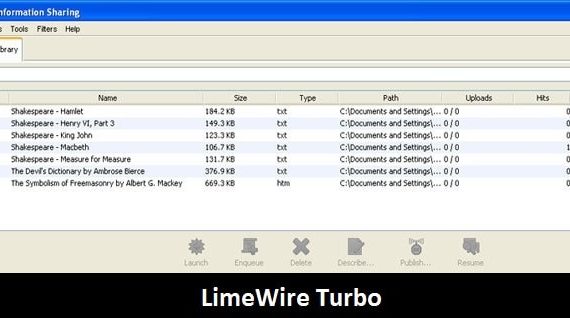 Software: LimeWire Turbo